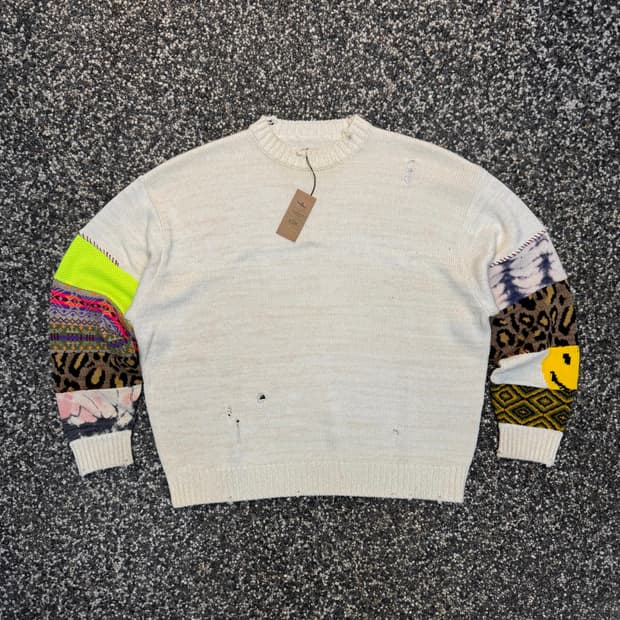 캐피탈 5G 히피 슬리브 코튼 니트 made in JAPAN (2XL) 