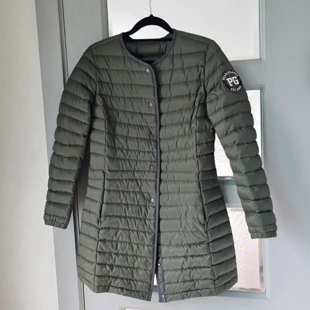 0사이즈 파리게이츠 골프 롱 경량 패딩