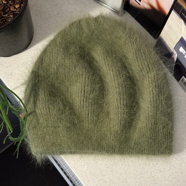 빈티지 앙고라 비니