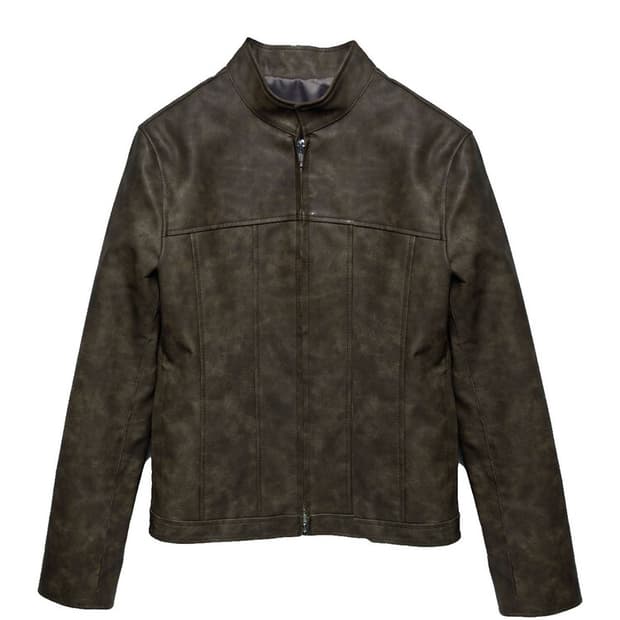 TUDE VEGAN LEATHER SHORT JACKET