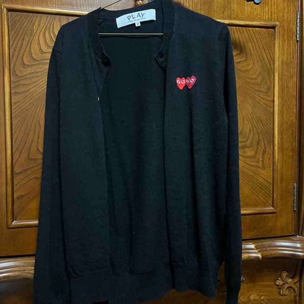 꼼데가르송 더블와펜 가디건