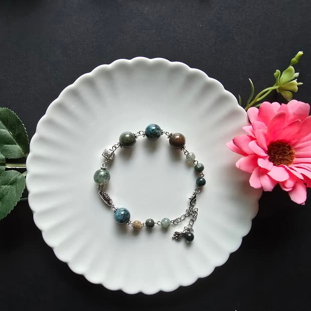 수초석 엔틱 팔찌