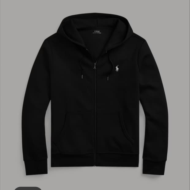 폴로 더블 니트 후드집업