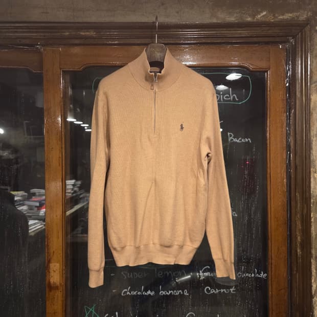 폴로랄프로렌 피마코튼 니트 짚업