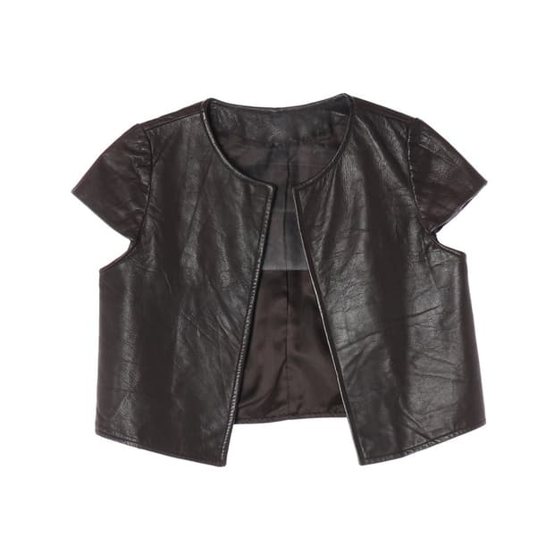 빈티지 양가죽 베스트 