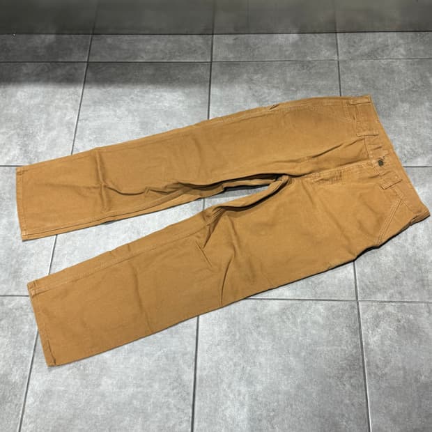 칼하트 B11 브라운 던가리 팬츠 34x32