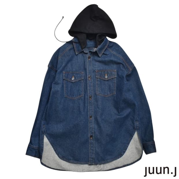 2018 준지 후드 셔츠 남방 46 N1196