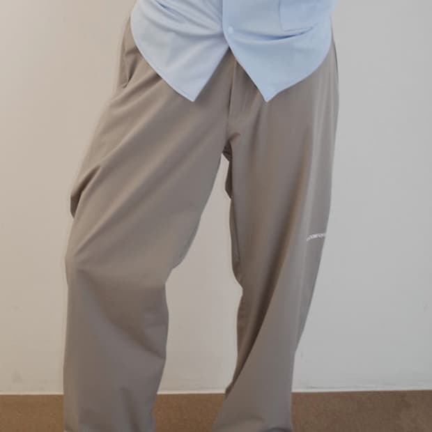 지초이 컴포트26-002 NYLON PANTS (LIGHT GREY)