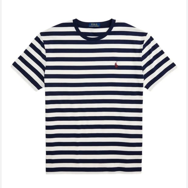 폴로 랄프 로렌 스트라이프 코튼 티셔츠