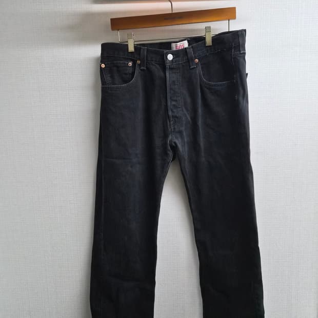 34) 리바이스 501 멕시코 생산 블랙데님 팝니다