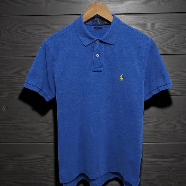 100)POLO 폴로 반팔 카라티 블루
