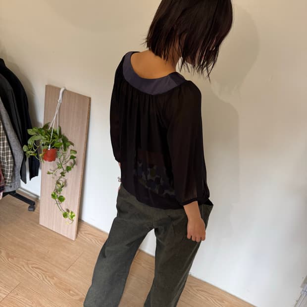 vintage see-through blouse