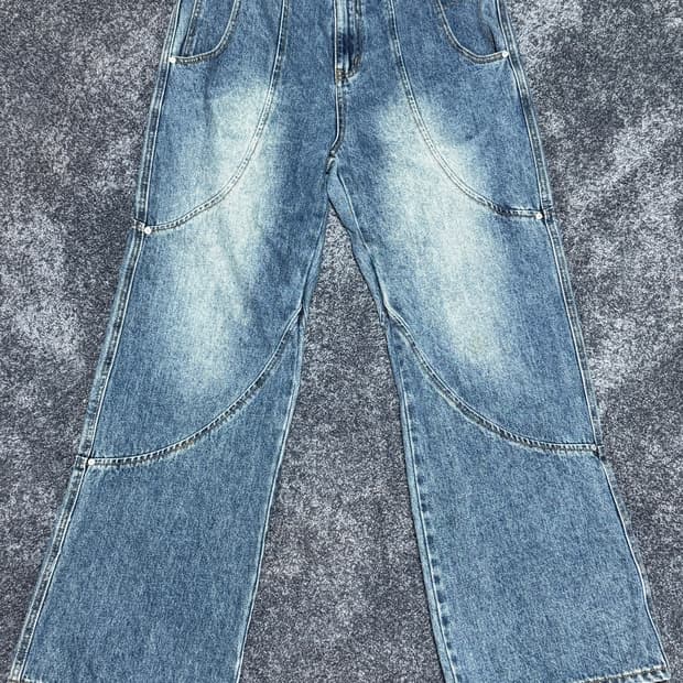 페이탈리즘 #0346 blue wave wide flare fit