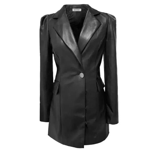 bnfrom 가죽원피스