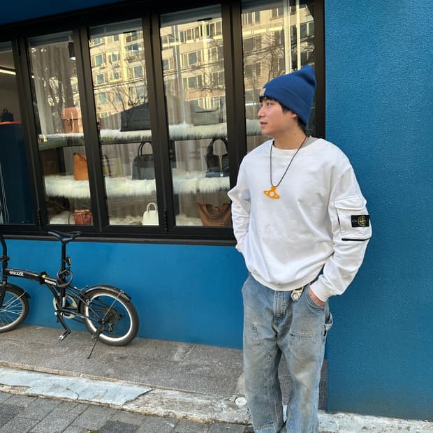 스톤아일랜드 포켓 맨투맨 XL (105-110추천) 장품