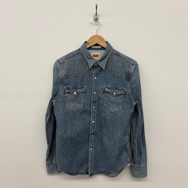 리바이스 웨스턴 데님 셔츠 공용 M