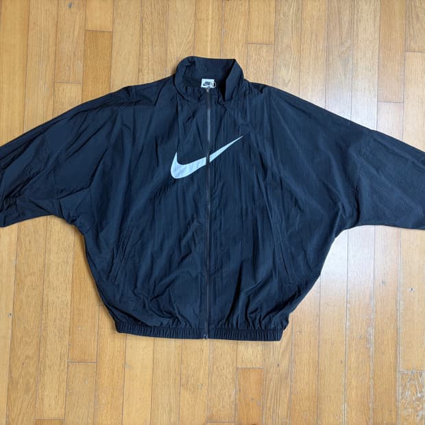 (W) 나이키 NSW 에센셜 우븐 자켓 블랙 