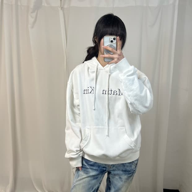 Matin Kim white hoodie 