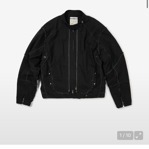 etce DOUBLE ZIP MOTO JACKET (BLACK)