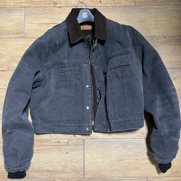 DNSR 디앤에스알 빈티지 크롭 워크 자켓 m