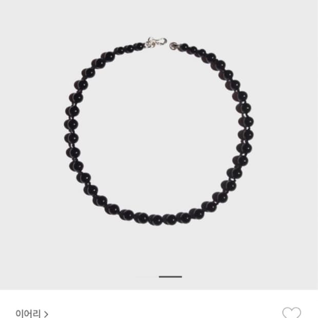 이어리 천연오닉스 목걸이