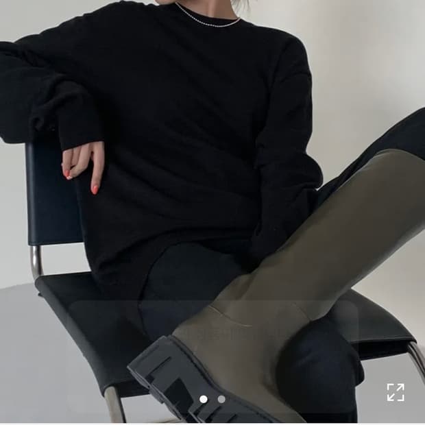 블랙업 베리테 트랙솔 롱부츠