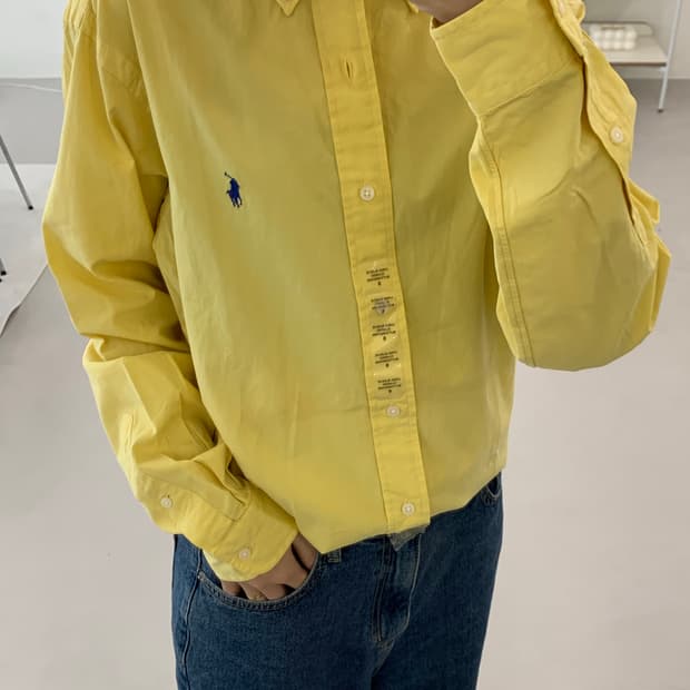 폴로 랄프로렌 클래식 버튼 다운 긴팔 셔츠 16 1/2 23/33