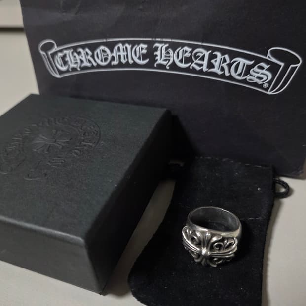 [us8.5,세척완료]크롬하츠 키퍼 크로스링