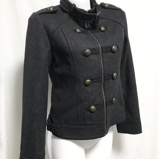 빈티지 아카이브 나폴레옹 집업 울 코트 자켓