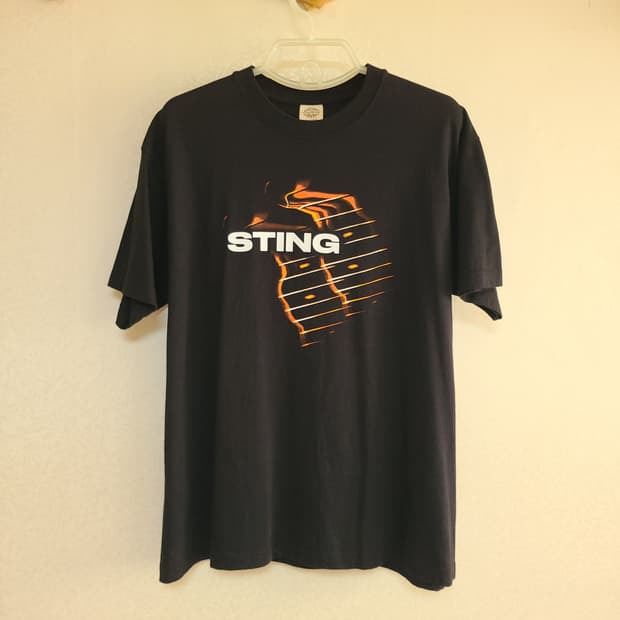 스팅 Sting 2023년 일본 투어 공식 반팔 밴드티 티셔츠 (XL)