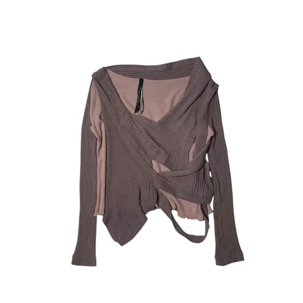 드레이프 레이어드 니트 (Italy made)