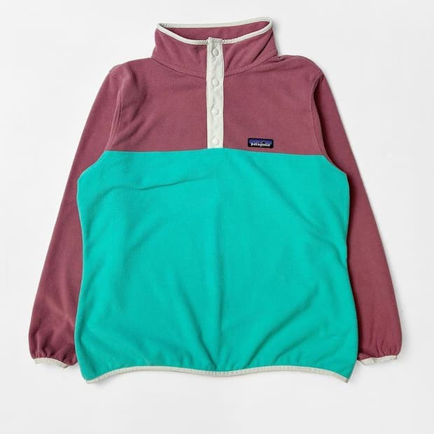 파타고니아 배색 마이크로 D 스냅티 하프버튼 풀오버 후리스 PN5153