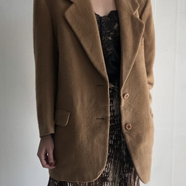 Burberry camel wool blazer
