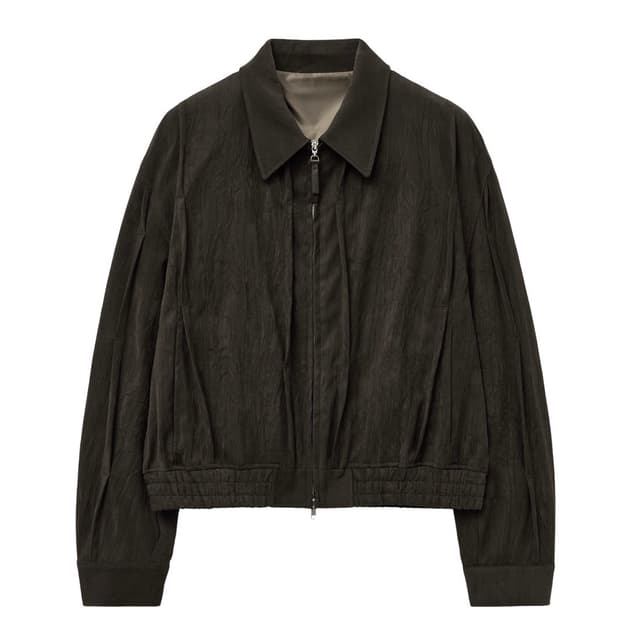 엘무드 닷츠 블루종 자켓 브라운 48 새상품