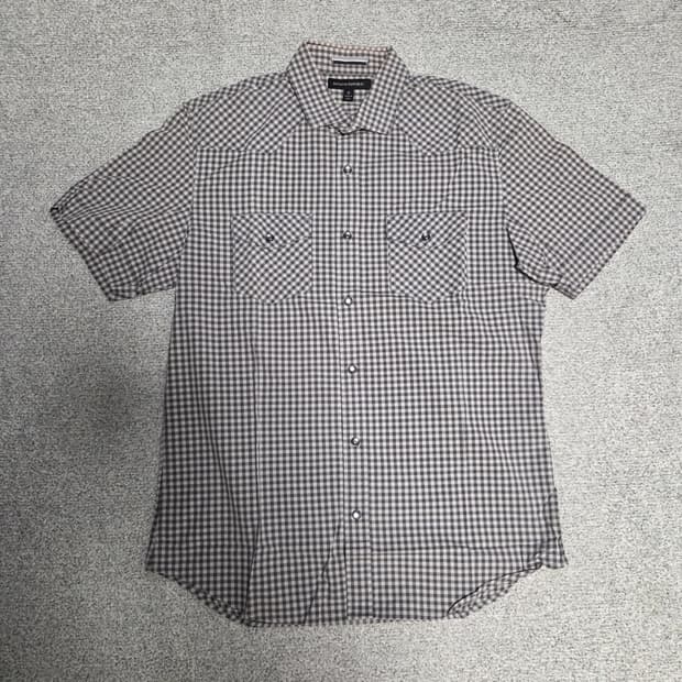 Banana Republic 웨스턴 반팔 셔츠 L(100)