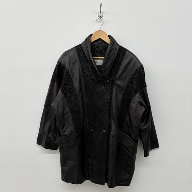 비아 누오바 블랙 양가죽 자켓 남/L