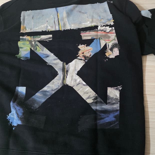 오프화이트 유화 맨투맨 2019 L