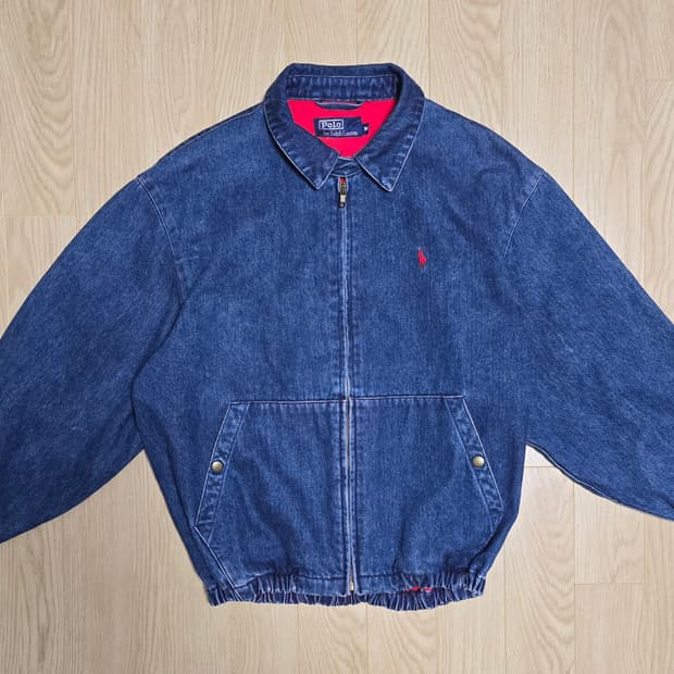 80s 폴로랄프로렌 스윙탑 데님 자켓 M