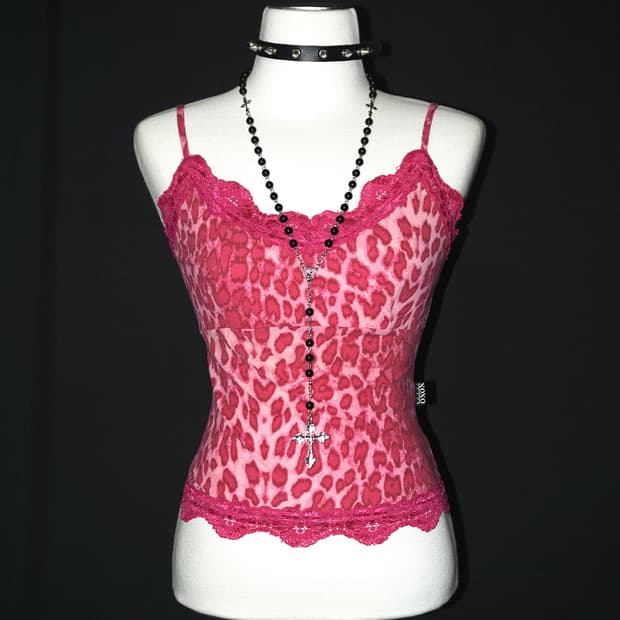 (xoxo) pink camo gyaru top 