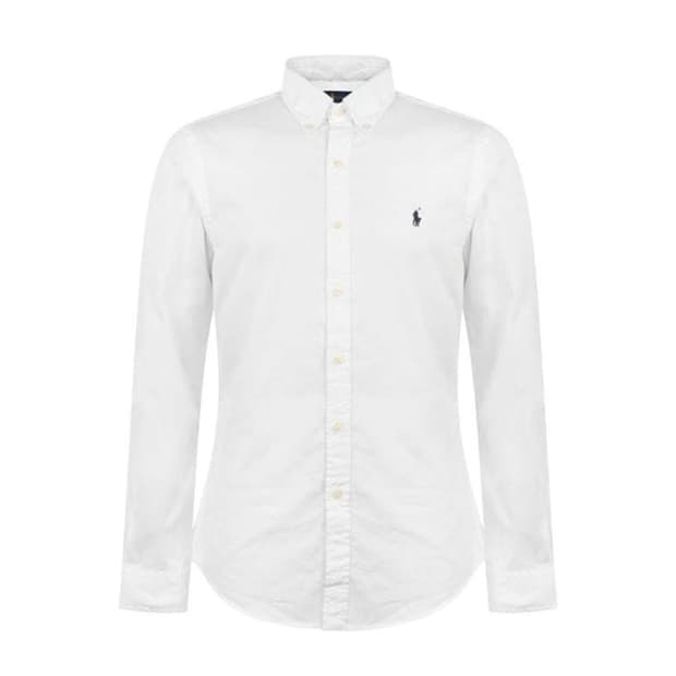 폴로 가먼트다이 옥스포드 셔츠 화이트 클래식핏 L