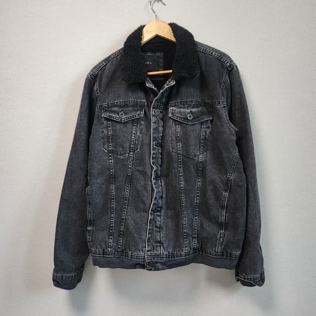 [XL] ZARA 자라 데님 양털 자켓