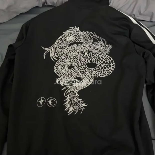 아디다스 x 떠그 클럽 트랙탑 져지 블랙