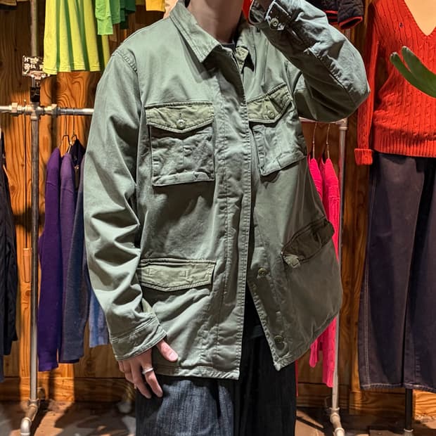 L GAP 밀리터리 4포켓 카모 안감 야상 자켓