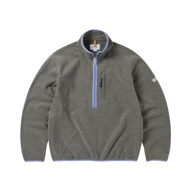 디스이즈네버댓 하프집 플리스 풀오버 그레이 S