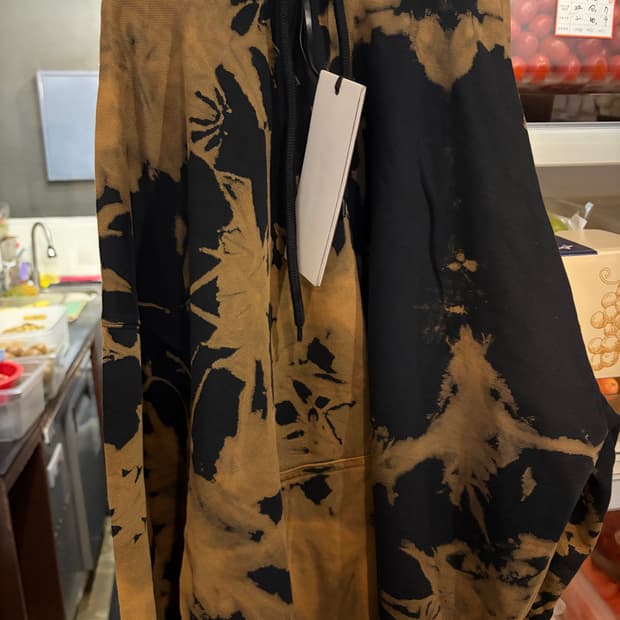 CMMN SWDN 커먼스웨덴 타이다이 후드 브라운 L