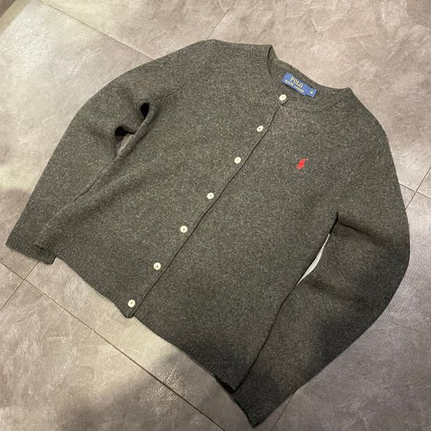 [IM] polo 폴로랄프로렌 차콜 가디건니트