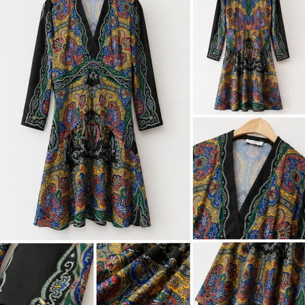 산드로 페르시안 실크원피스 36사이즈