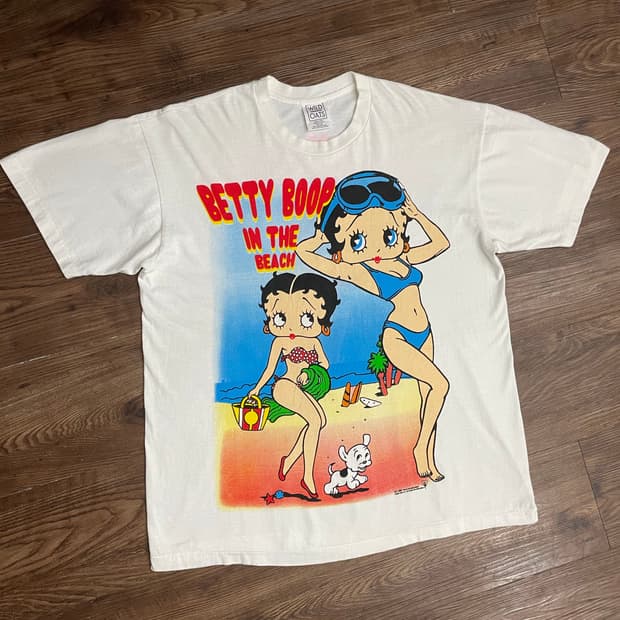 90s USA 빈티지 Betty Boop 베티붑 반팔 티셔츠