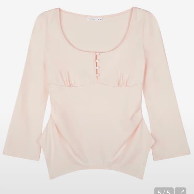 <새상품>레이즈미야 아린 실키 슬림 탑 [BABY PINK]