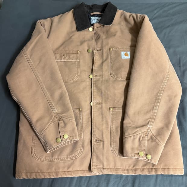 칼하트 OG 초어 코트 브라운 L